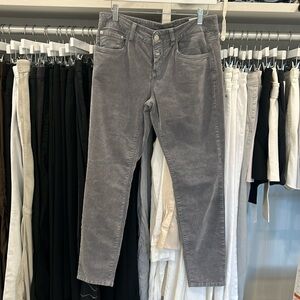 Closed brand steel gray velvet pant